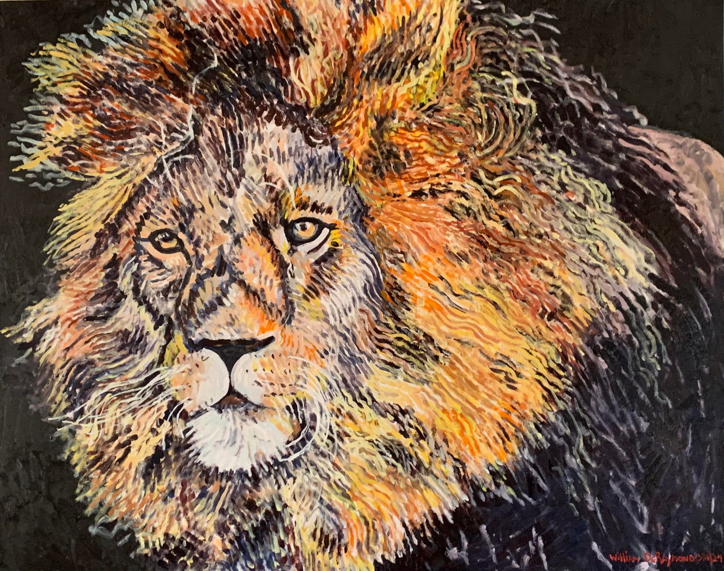 Lion, 4'x5'
