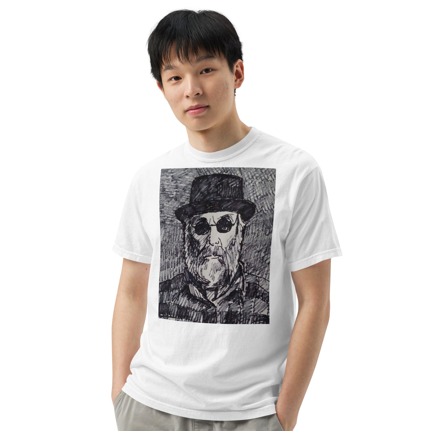 Unisex garment-dyed heavyweight t-shirt