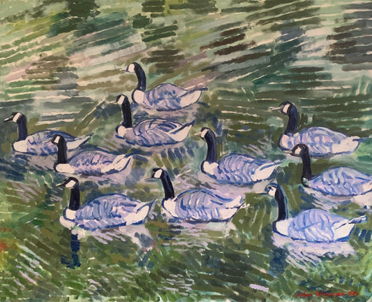 on the canal in Freemansburg, Pa., 4'x5'