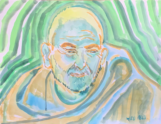 Portrait of Neem Karoli Baba, 22"x30"