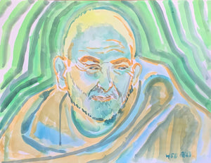 Portrait of Neem Karoli Baba, 22"x30"
