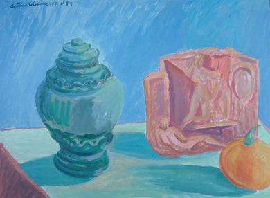 Still Life Composition with pumpkin - not for sale