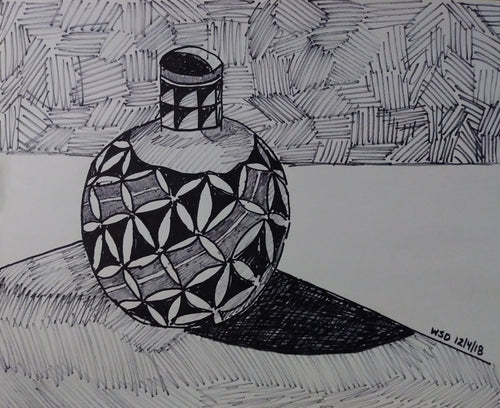 #drawing #art native american vase, 14