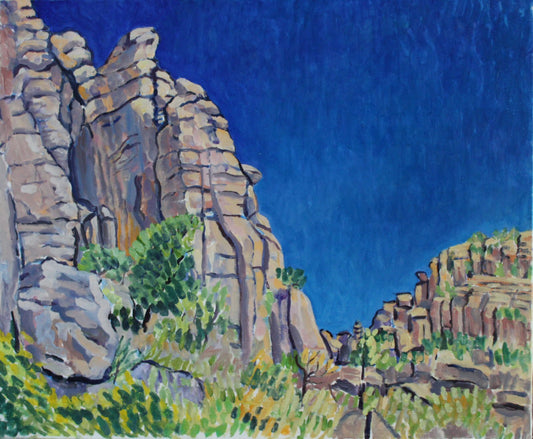 'at the #Chiricahuas', 30"x36", #pleinair #painting #art