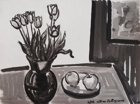 #zen brush and ink #painting #art, 22"x30", 2006