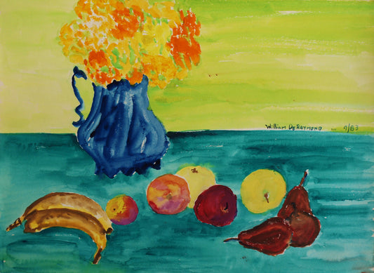 #watercolor #painting still life, 22"x30", 1983