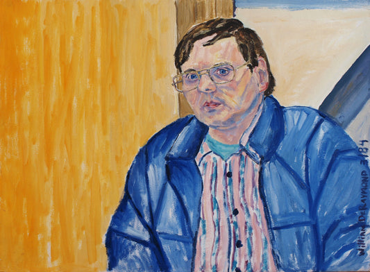 william deraymond #art #painting #portrait Les, 22"x30", 1984