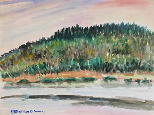 Along the Lehigh #4, watercolor, 22"x30"