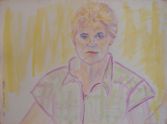 #watercolor #portrait #painting 'Ceil' 22"x30" 1986