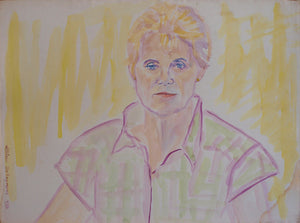 #watercolor #portrait #painting 'Ceil' 22"x30" 1986