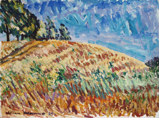 north of Windsor, 22"x30" #pleinair #painting  #fineart 1992