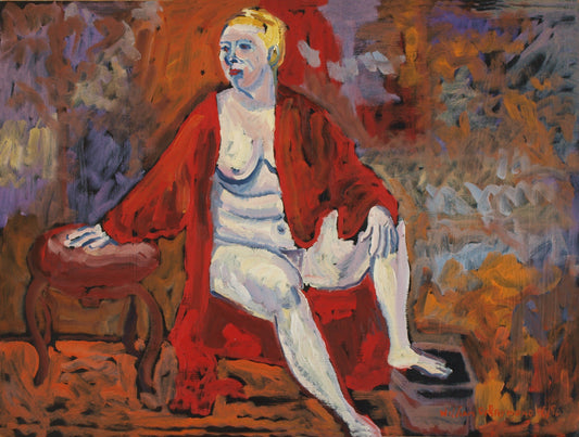 #figure #painting 22"X30" #art 1986