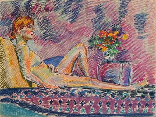 #pastel #drawing #painting #fineart #figure 22"x30" 1990