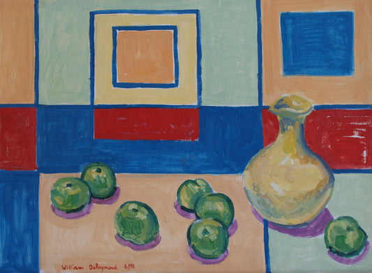 Still Life #painting #art Composition, 22"x30", 1991