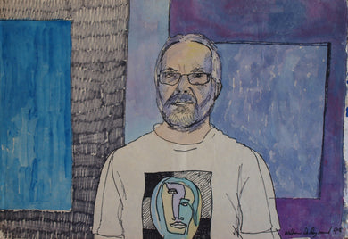 self #portrait #watercolor #painting #drawing #art composition 22