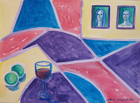william deraymond #art #watercolor #painting composition 518, 22"x30" 2003