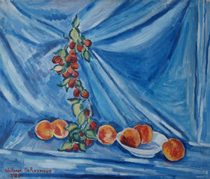 Still Life with Plums, 30"x36", 1986