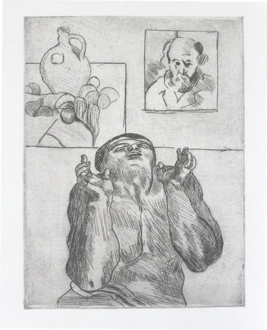 'Rising Figure', 9"x12", #drypoint #engraving #art #printmaking