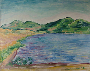 #pleinair #painting 'at Conn Dam', 30"x36" 1987 #art